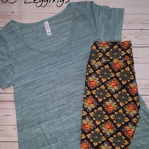 LuLaRoe Outfit Classic T OS leggings